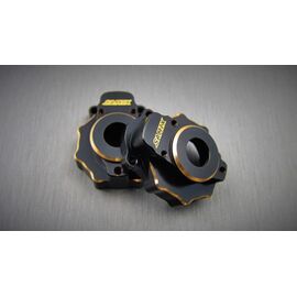 Brass Portal Knuckle Cover 2 pcs Black for Traxxas TRX-4