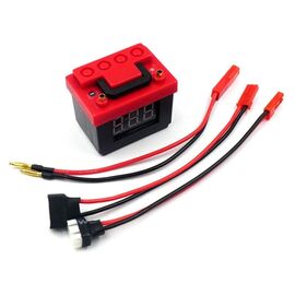 Xtra Speed Scale Plastic LiPo Battery Voltage Checker & Alarm (2S & 3S) For 1/10 Crawler