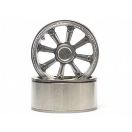 Gemini 1.9 High Mass Beadlock Aluminum Wheels Spoke-8 (2pcs) Gun Metal