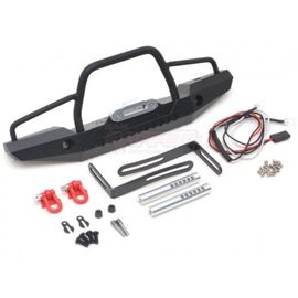 Steel Front Bumper for Traxxas TRX-4 with Hooks and Led Light Set