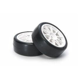 White 10-Spoke Wheels & Tires Type C (24mm/2pc) Limited Edition