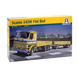 SCANIA 142M FLAT BED TRUCK & TR.