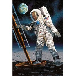 Apollo 11 Astronaut on the Moon (50Y.Moon Landing)