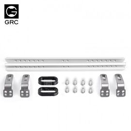Aluminium Rock Rails Platten Set für Traxxas TRX-4 - Schwarz