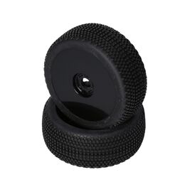 Gridlock V2 Mounted Tire (Red Compound/Carbon Wheel/1:8 Buggy)