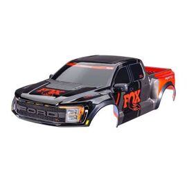 Body, Ford Raptor R, complete (red) ( includes grille, tailgate trim, side mirrors, decals, & clipless mounting)