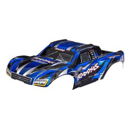 Body, Maxx Slash, blue (painted)/ dec al sheet (assembled with body support , body plastics, & latches for cliple