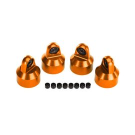 Shock caps, aluminum (orange-anodized ), GTX shocks (4)/ spacers (8)