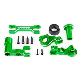 Steering bellcranks (left & right)/ d raglink (6061-T6 aluminum, green-anod ized) (fits XRT)