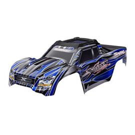 Body, X-Maxx Ultimate, green (painted , decals applied) (assembled with fro nt & rear body mounts, rear body supp