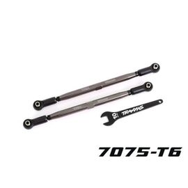 Toe links, front (TUBES gray-anodized , 7075-T6 aluminum, stronger than tit anium) (2) (for use with #7895 X-Maxx