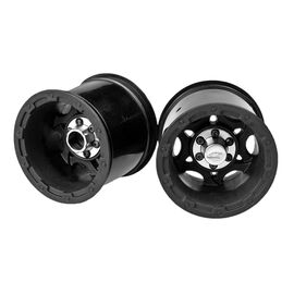 Tense - Rustler / Stampede (Electric) rear wheel - (black w/ cap) - 2pc.