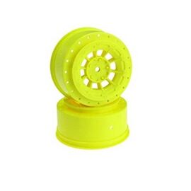 Hazard - SC5M +3mm wider off-set - 12mm hex wheel - 2pc. - (yellow)