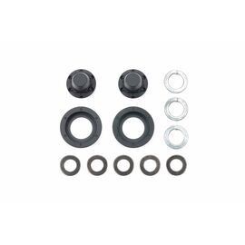 Hub Nuts Single Wheel (Black/2pcs)