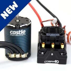 MOTEUR/VARIATEUR COBRA 10 1/10 COBRA 10┬á6S MAX, 25.2V MAX, 8A PEAK BEC W/1406-1900KV SENSORED MOTOR