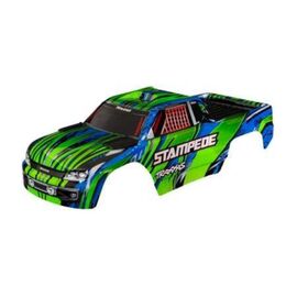 Body, Stampede┬« (also fits Stampede┬« VXL), green (painted, decals applied) (assembled with front & rear body mo
