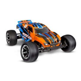 S.TRUCK RUSTLER HD 1:10 2WD EP RTR ORANGE w/USB-C Charger & Battery
