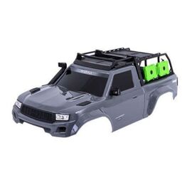 Body, TRX-4 Sport, complete, gray (pa inted, decals applied) (includes gril le, side mirrors, door handles, winds