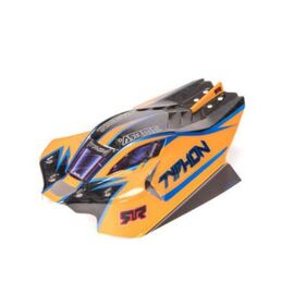 TYPHON 4x4 Clipless Painted Decaled B ody (Orange)