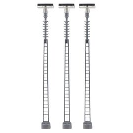 LED-Gittermast-Aufsatzleuchte  warmweiss  3 Stück
