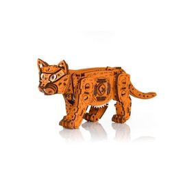 EWA Kätzchen 3D Holzbausatz Orange