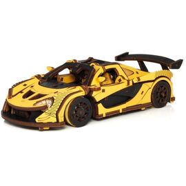 EWA Rennwagen 3D Holzbausatz Gelb