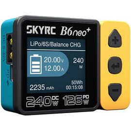 SkyRC B6neo+ Ladegerät gelb/blau