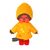 MONCHHICHI Raincoat Yellow 20cm