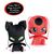 MIRACULOUS Peluches Tikki/Plagg 15cm, 2 image