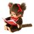 MONCHHICHI Book Reading Girl 18cm, 3 image