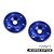 JC2214-1-Finnisher - 1/8th buggy / truck - screw-in type aluminum wing button - blue