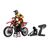 LEMLOS06000T1-PROMOTO-MX Motorcycle RTR 1:4 EP FXR - RED SANS accu &amp; chargeur