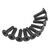Hex Socket Tap Flat Head M3x10mm Blac k (10)