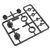 AX80035 10mm Shock Caps Parts Tree, 3 image