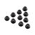 AX31250 Serrated Nylon Lock Nut Black 4mm (10), 3 image