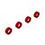 Aluminum Suspension Arm End Cap (Red) (4), 3 image