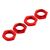 Aluminum Wheel Nut 17mm Red Nero (4)