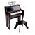 Piano à touches lumineuses avec tabouret noir FSC, 2 image