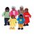 Famille de poupées peau foncée 6pcs., 2 image