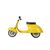 Primo Classic Ride-on jaune