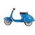 ARW46.800043-Primo Classic Ride-on blue