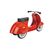 Primo Classic Ride-on rouge, 3 image
