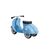 Primo Classic Ride-on bleu clair, 3 image