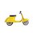 Primo Classic Ride-on jaune, 3 image