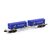 Wagon porte-conteneurs à 4 essieux avec 2x conteneurs bleus 22' coil RHEINKRAFT, 2 image