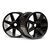 Truggy 4.6 - 7 Spoke Felgen (Schwarz-Chrom)