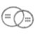BAJA 5B - WHEEL BEAD LOCK RINGS(SILVER/FOR 2 WHEELS)