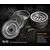 GM70182-Gmade 1.9 SR03 beadlock wheels (Semigloss silver) (2)