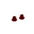 Aluminum Wheel Hex 17mm 14.6mm Thick Red (2), 3 image