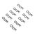Body Clip Large Black (10)